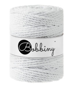 Bobbiny Macramé triple twist 5mm | Kortingen tot 50% - White