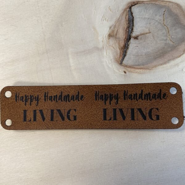 leren label happy handmade living