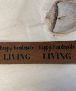 leren label happy handmade living