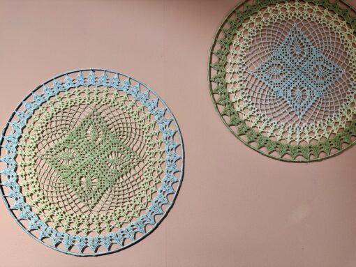 Duo mandala merino lace aquarel