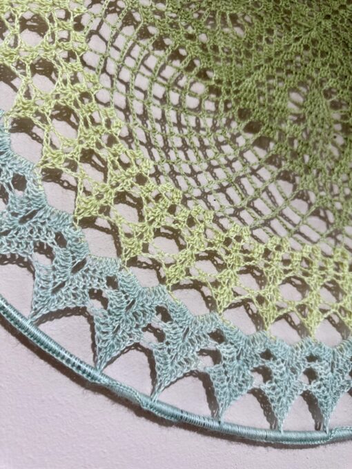 Duo mandala merino lace aquarel - Afbeelding 2