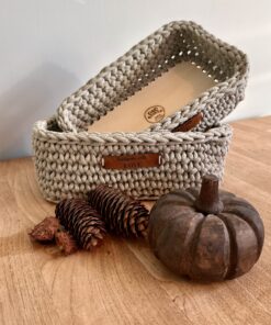 Rechthoekige manden met bodem | haakpakket