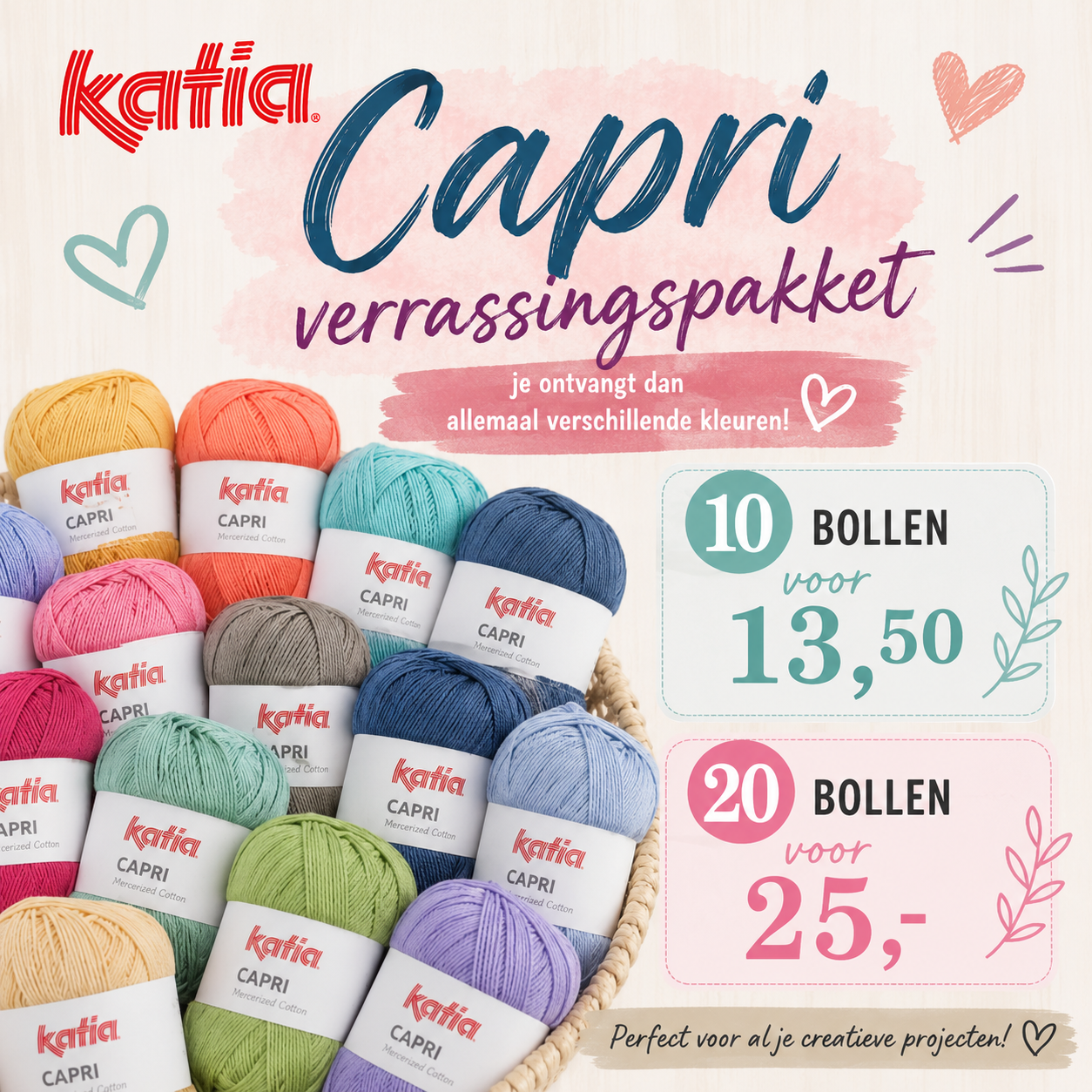Verrassing pakket Katia Capri